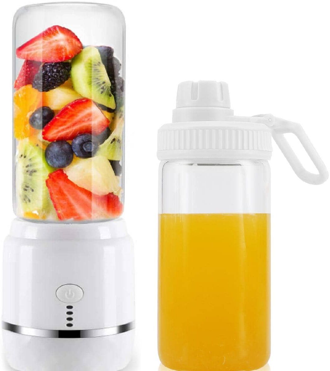 SHEIN Blenders And Juicers Juice Fruit Cup Usb Mixer Electric Fresh Juicer Portable Smoothie Blender White one-size