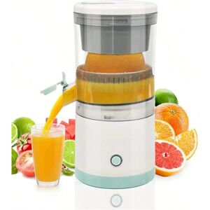 SHEIN 1pc Portable Electric Juicer Multifunctional Fruit Juicer Household Orange Lemon Blender Usb Charging Automatic Fresh Squeezed Juicing Machine, Orange Juice Maker For Kitchen Orange Juice Machine White