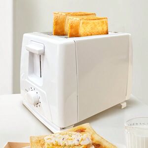 SHEIN Automatic Toaster, Household Bread Maker With Sandwich Function For Breakfast White