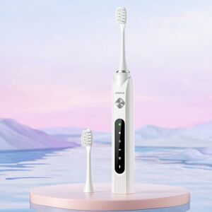 SHEIN Electric Toothbrush For Adults,Sonic Electric Toothbrush With 40000 Times/Min Deep Clean 5 Modes & IPX7 waterproof Rechargeable Toothbrushes White one-size