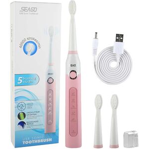 SHEIN Private Label Rechargeable Adult Smart Sonic Electric Toothbrush Pink one-size