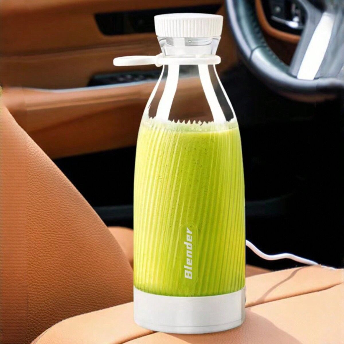 SHEIN New Usb Juicer 500ml Multifunctional Bdl002 Portable Vegetable & Fruit Juicer Cup 1500mah Mini Juice Extractor White one-size