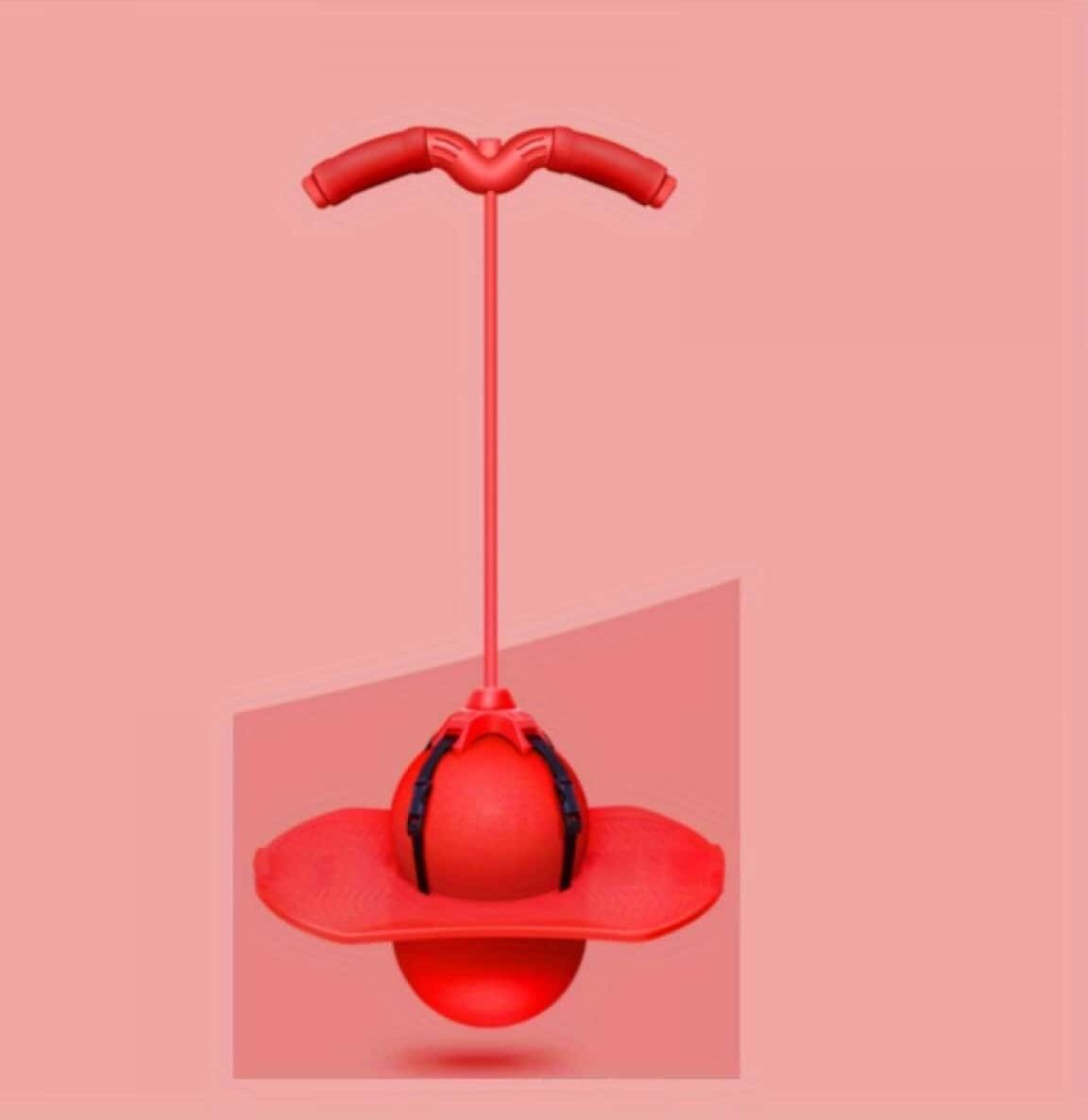 SHEIN Jumping Ball Frog Jump Long Height Device Sports Equipment To Increase Jump Jumping Ball Sense Of Balance System Training Equipment Christmas,Halloween,Thanksgiving Gift Red Jump Ball