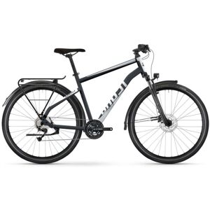 Ghost Square Trekking Essential - Touring Bike - 2024 - Metallic Black / Urban Grey Matt