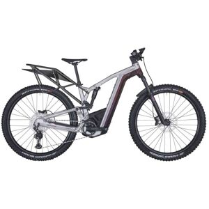 Bergamont E-Trailster 130 Pro - Electric Mountain Bike - 2023 - Shiny Silver/red