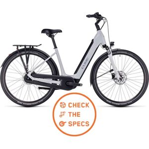 Cube Supreme Hybrid One 500 - Easy Entry Electric Bike - 2023 - Grey / Grey A01