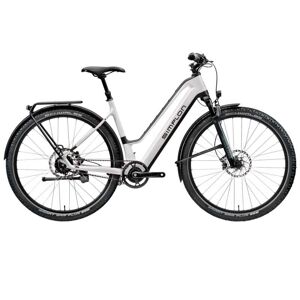 Simplon Silkcarbon Tq - Xt-11 - Women'S Carbon Electric Trekking Bike - 2023 - Pearlwhite Glossy / Black Matt