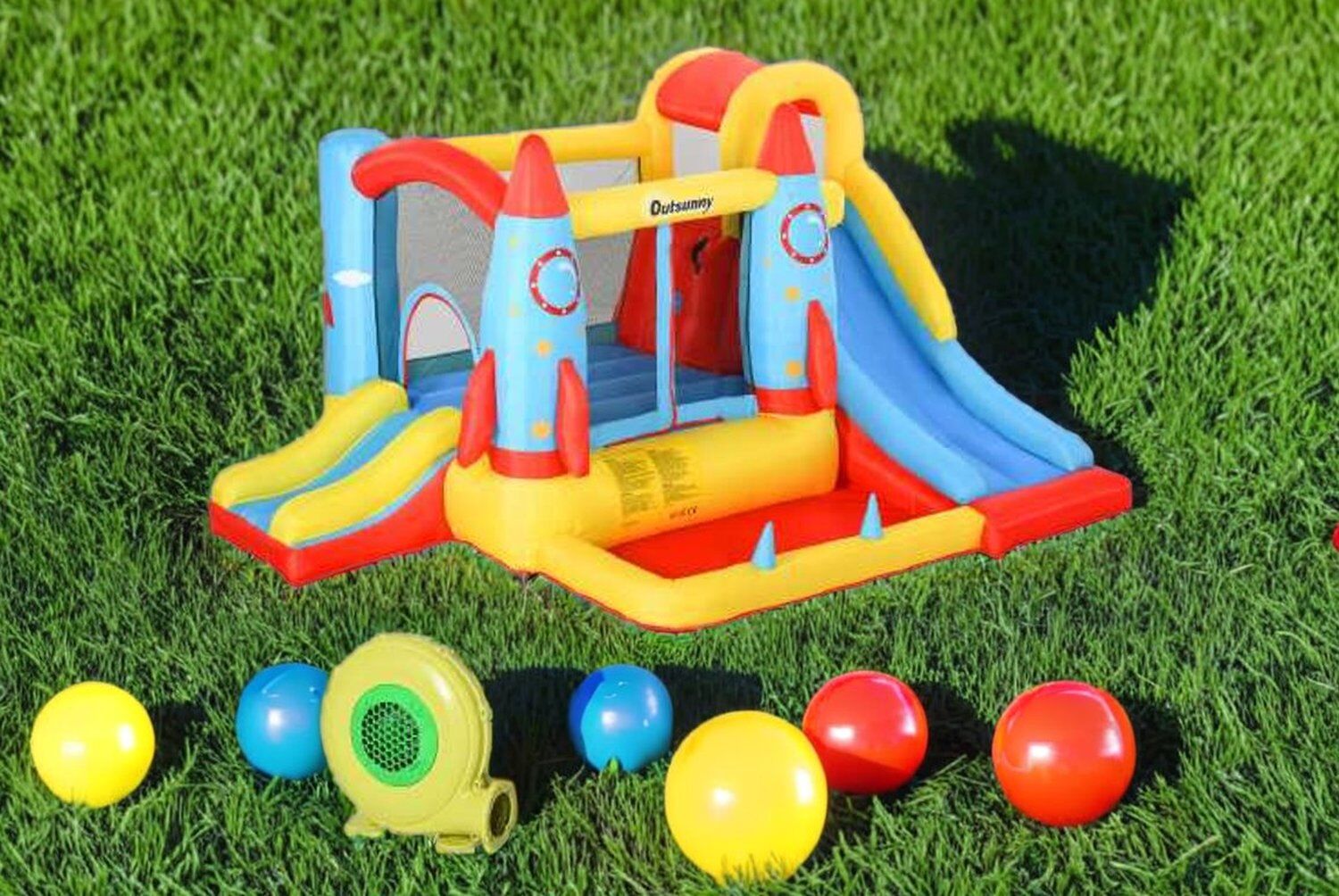 Mhstar Uk Ltd Outsunny Kids Bounce Castle Inflatable