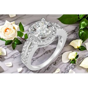 GameChanger Asso T/A 50 Shade of Lust Crystal Cluster Engagement Ring GameChanger Asso T/A 50 Shade of Lust Crystal Cluster Engagement Ring