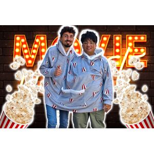 GLAXWOOD TRADING LTD Grey Novelty Couples Hooded Blanket GLAXWOOD TRADING LTD Grey Novelty Couples Hooded Blanket