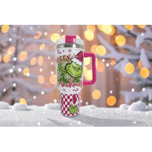 GLAXWOOD TRADING LTD 40oz Christmas Grinch Tumbler with Handle GLAXWOOD TRADING LTD 40oz Christmas Grinch Tumbler with Handle