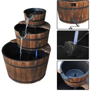 Mhstar Uk Ltd Outsunny Wooden Water Pump Fountain