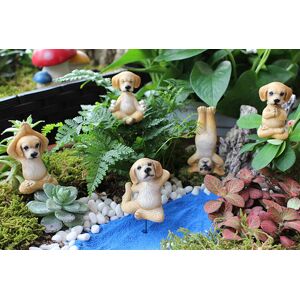 AZONE STORE LTD T/A Shop In Store 5 Mini Yoga Dog Garden Ornaments