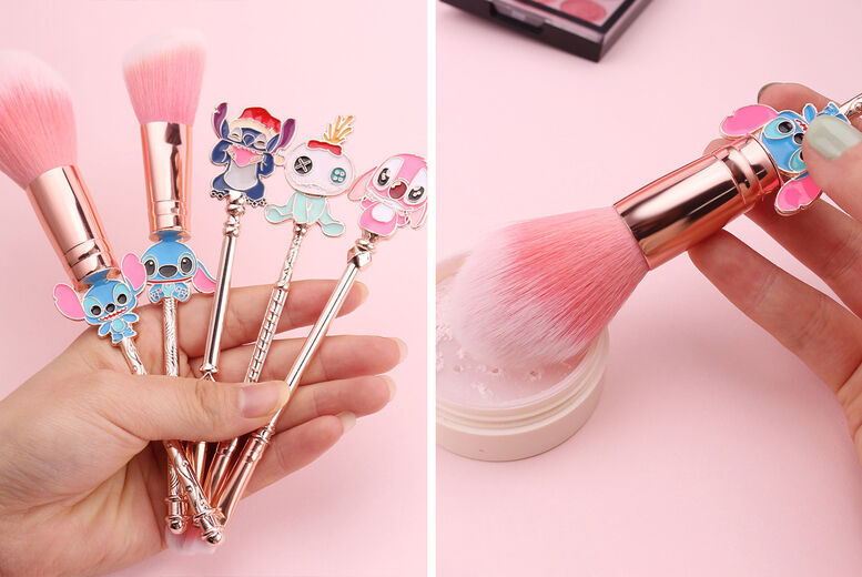 GLAXWOOD TRADING LTD 5pc Lilo & Stitch Inspired Makeup Brush Set - 7 Styles!