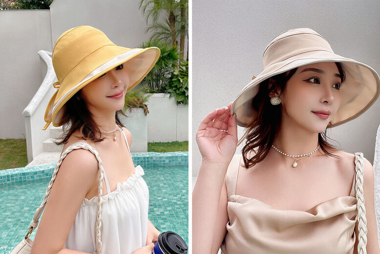 COMPANY BOOM LTD t/a Pollyjoy Women's Wide Brim Bow Sun Hat