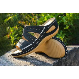 Blu Walk Trading Ltd T/A Supertrendinuk Embroidered Wedge Sandals Blu Walk Trading Ltd T/A Supertrendinuk Embroidered Wedge Sandals