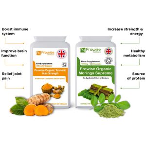PROWISE HEALTHCARE LTD Organic Turmeric & Moringa Capsules PROWISE HEALTHCARE LTD Organic Turmeric & Moringa Capsules