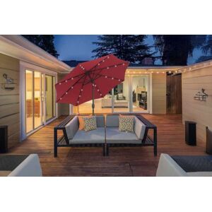 Mhstar Uk Ltd Outsunny 24 LED Solar Powered Parasol