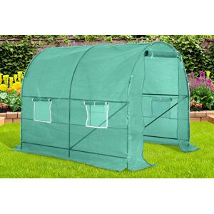 Mhstar Uk Ltd Outsunny Polytunnel Greenhouse 2.5x2x2m