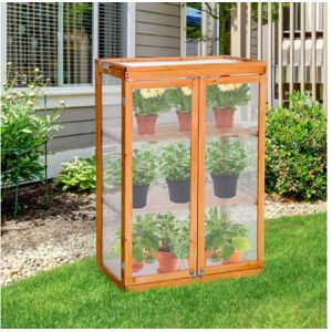 Mhstar Uk Ltd Outsunny 3-Tier Garden Wooden Greenhouse