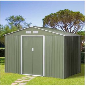 Mhstar Uk Ltd Outsunny Corrugated Steel Two Door shed