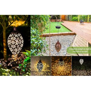 Obero International Ltd Solar Outdoor Hanging Metal Lamp Obero International Ltd Solar Outdoor Hanging Metal Lamp