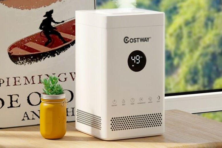 FDS CORPORATION White 3.5L Top-Fill Mist Humidifier