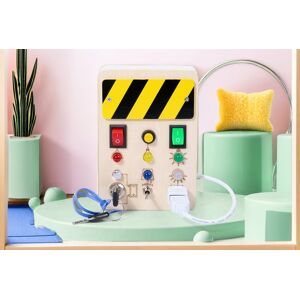 Pope Fbarrett Ltd T/A Whoop Trading Montessori Sensory Wooden Busy Board Toy Pope Fbarrett Ltd T/A Whoop Trading Montessori Sensory Wooden Busy Board Toy