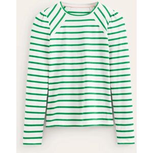 Arabella Stripe T-Shirt Green Women Boden 18 Female