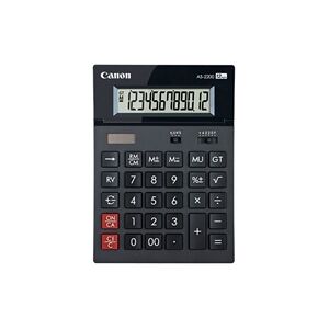 Canon AS-2200 12 Digit Desktop Calculator Black 4584B001 Canon AS-2200 12 Digit Desktop Calculator Black 4584B001