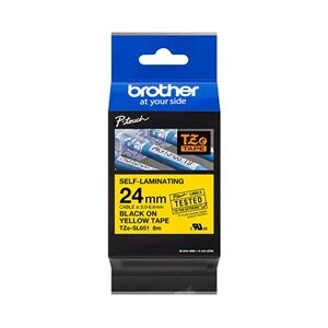 Brother P-Touch TZe Tape 24mm x 8m Black on Yellow TZE-SL651 Brother P-Touch TZe Tape 24mm x 8m Black on Yellow TZE-SL651