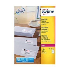 Avery Addressing Labels Laser Jam-free 10 per Sheet - L7173-100 Avery Addressing Labels Laser Jam-free 10 per Sheet - L7173-100