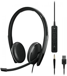Sennheiser Epos Adapt 165 T Stereo USB Headset with 3.5mm Jack Black