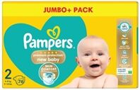 Pampers Premium Protection Nappies New Baby Size 2 Jumbo (Pack of 76)