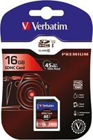 Verbatim SDHC Memory Card Class 10 16GB 43962