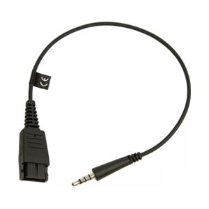 Jabra Quick Disconnect (QD) Cord to 3.5mm Jack with Answer/End/Mute Jabra Quick Disconnect (QD) Cord to 3.5mm Jack with Answer/End/Mute