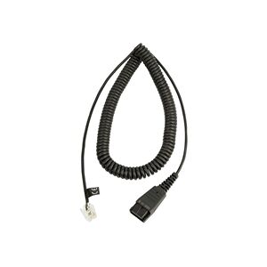 Jabra Quick Disconnect (QD) to RJ9 Coiled Cord for Nortel Handsets Jabra Quick Disconnect (QD) to RJ9 Coiled Cord for Nortel Handsets