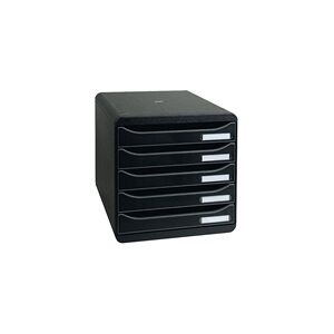 Exacompta Big Box + 5 Drawer Black 309714D Exacompta Big Box + 5 Drawer Black 309714D