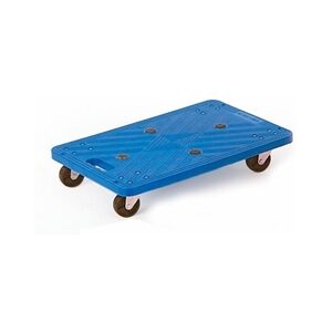 GPC Mini Platform Dolly; 600x400x110; Swivel Castors; Moulded Plastic Blue GPC Mini Platform Dolly; 600x400x110; Swivel Castors; Moulded Plastic Blue