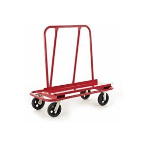 GPC Heavy Duty Dry Wall Board Trolley; Fixed/Swivel Castors; Burgundy GPC Heavy Duty Dry Wall Board Trolley; Fixed/Swivel Castors; Burgundy