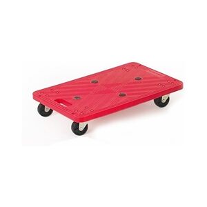GPC Mini Platform Dolly; 600x400x110; Swivel Castors; Moulded Plastic Red GPC Mini Platform Dolly; 600x400x110; Swivel Castors; Moulded Plastic Red