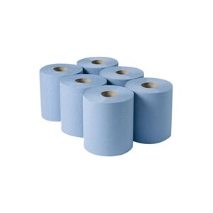 2Work 3-Ply Centrefeed Roll 135m Blue (6 Pack) 2Work 3-Ply Centrefeed Roll 135m Blue (6 Pack)