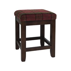Bolero Dale Low Stools Claret Tartan (2 pack) Bolero Dale Low Stools Claret Tartan (2 pack)