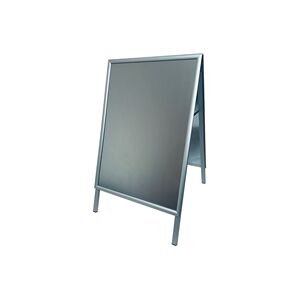 Deflecto A1 Pavement Display Board with Snap Frame Aluminium Silver Deflecto A1 Pavement Display Board with Snap Frame Aluminium Silver