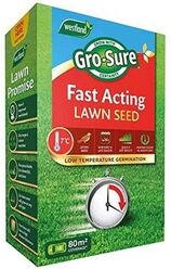 Westland Gro-Sure Fast Acting Grass Lawn Seed 80m2 2.4kg