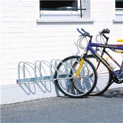 VFM Aluminium Wall/Floor Mounted 4-Bike Cycle Rack