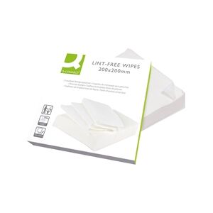 Q-Connect Lint Free Wipes 200x200mm (Pack of 100) ALFW100QCA - KF17445 Q-Connect Lint Free Wipes 200x200mm (Pack of 100) ALFW100QCA - KF17445