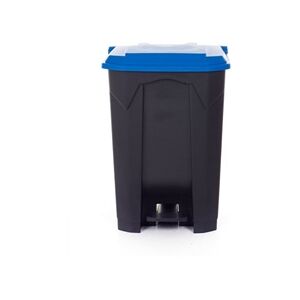 GPC Pedal Bin; 80L; Polypropylene; Grey Body & Blue Lid GPC Pedal Bin; 80L; Polypropylene; Grey Body & Blue Lid