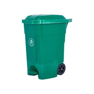 Slingsby Pedal Bin; w Recycling Stickers; 70L; Polyethylene; Green Slingsby Pedal Bin; w Recycling Stickers; 70L; Polyethylene; Green