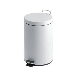 GPC Pedal Bin; 12L; Steel; White GPC Pedal Bin; 12L; Steel; White